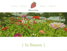 Tablet Screenshot of pattensberryfarm.com